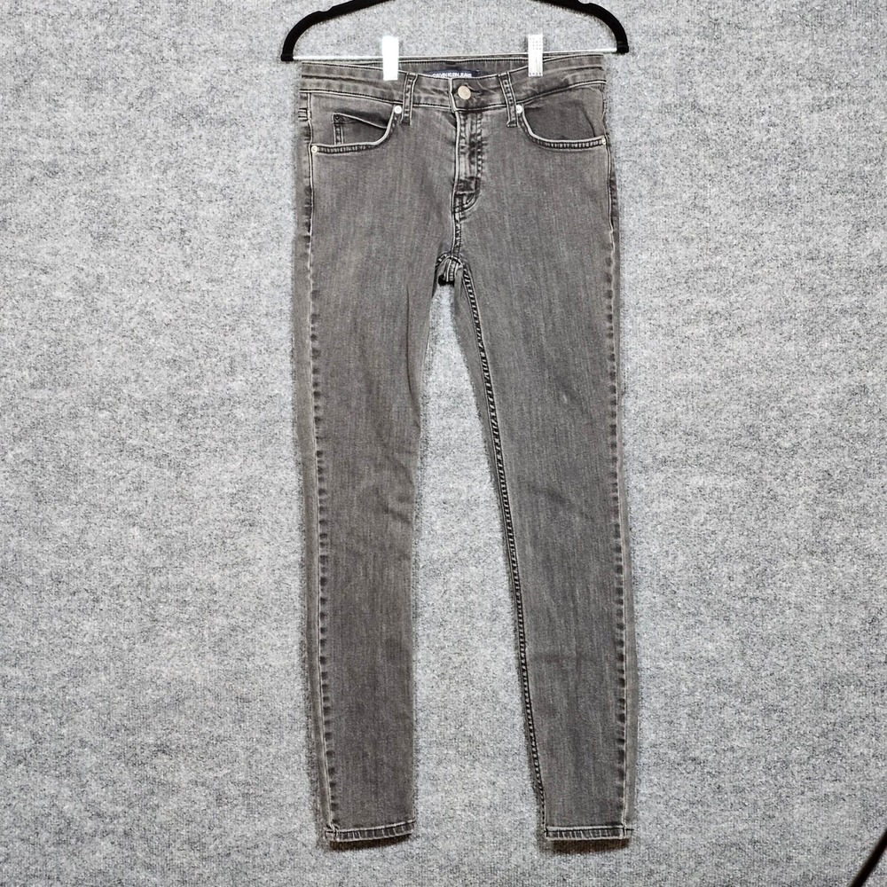 Calvin Klein Jeans CKJ 011 Skinny Gray Denim 27x30 Style 42BA508 Charcoal Mens - Picture 1 of 16